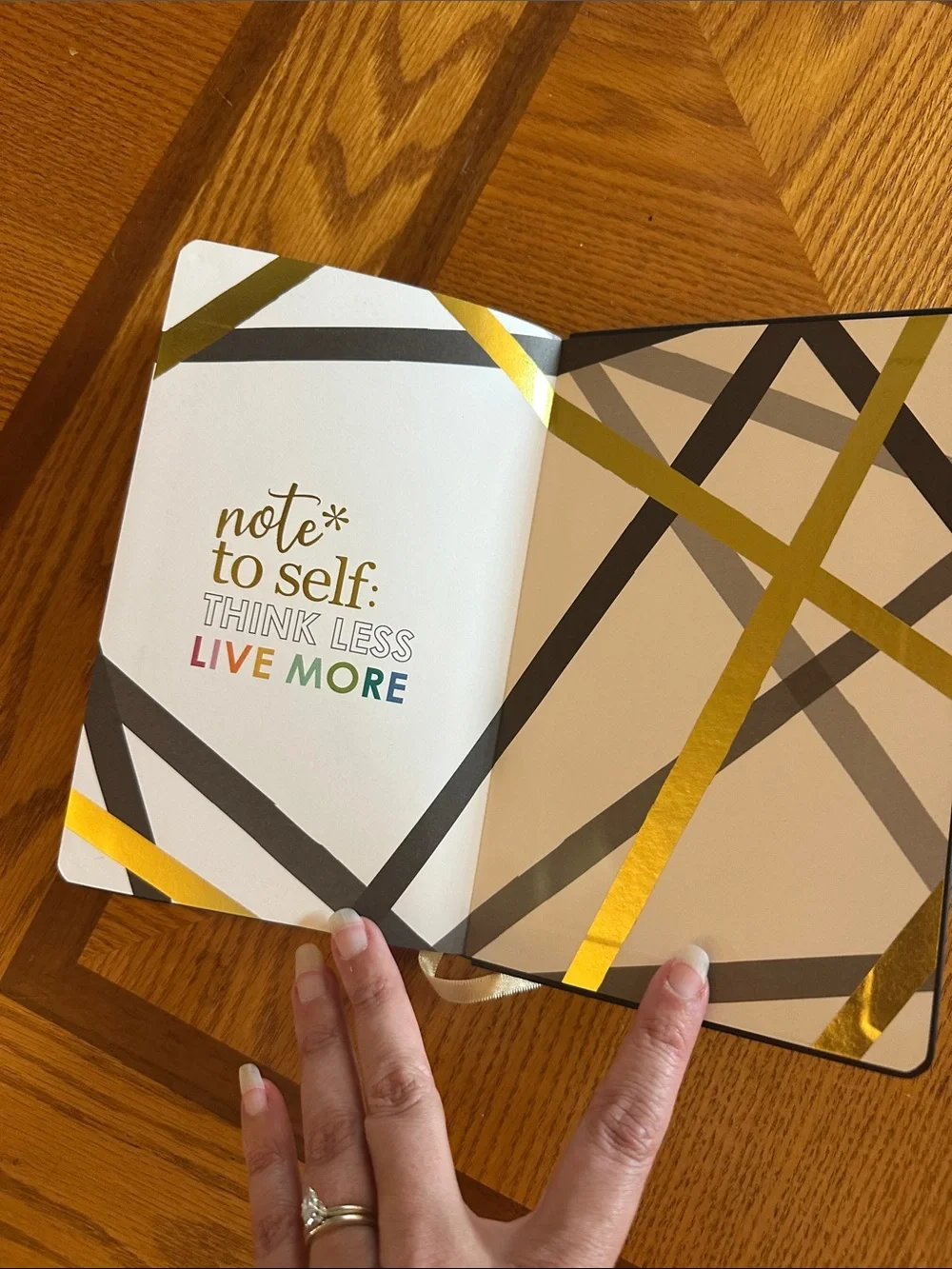 Erin Condren Black Dot Dotted Notebook with Fold Flower Accent
